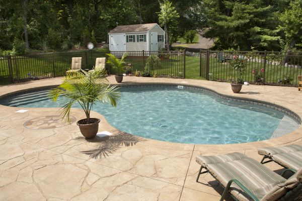 Concrete Pool Deck Repair in Barrington