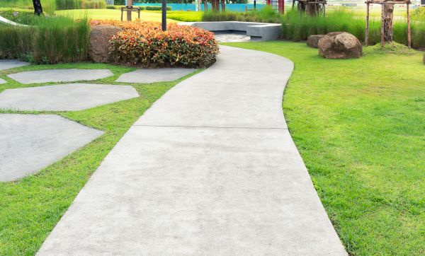 Cement Walkway Repair in Barrington